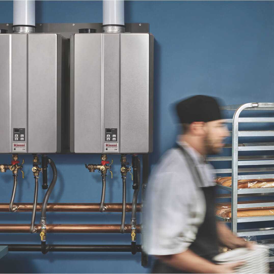 Tankless units installed at restaurant