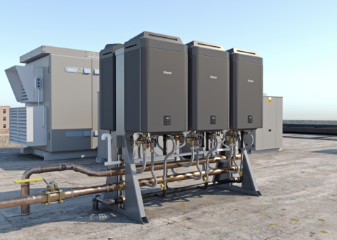 TRS Racks Free standing with CX units on the roof